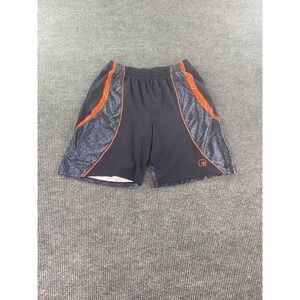 AND1 Shorts Men Extra Large Blue Orange Basketball Paisley Silky Shiny y2k
